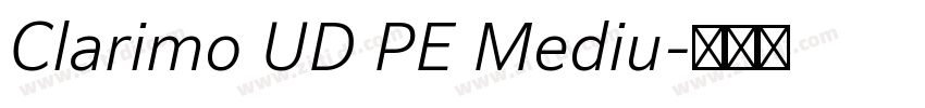 Clarimo UD PE Mediu字体转换